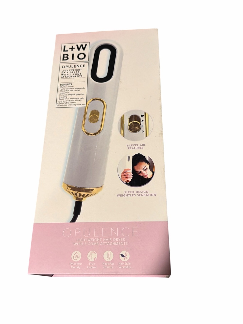 L+W BIO Opulence Lightweight Hair Dryer